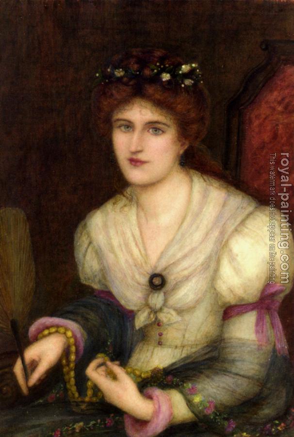 Marie Spartali Stillman : Self portrait Marie Spartali Stillman : Self portrait